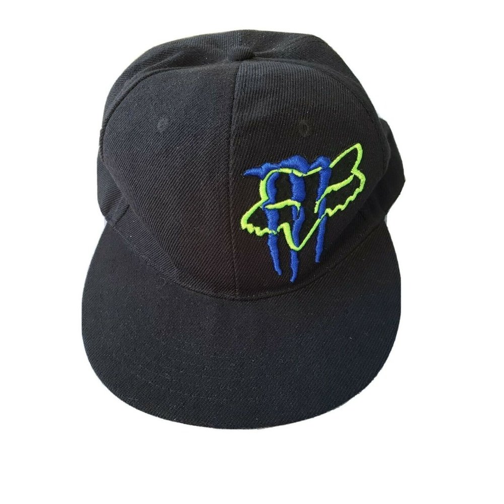 Monster Energy Hat Wolf + "M" logo size 7.5 one size fits all 100% Cotton